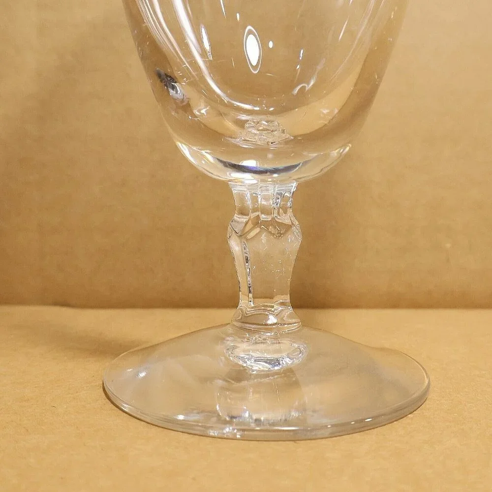 4/$20 Fostoria Engagement Ice Tea Glass Platinum Trim Stem 6092 Goblet